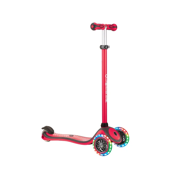Globber Primo Plus Işıklı Scooter - Kırmızı - Resim 2