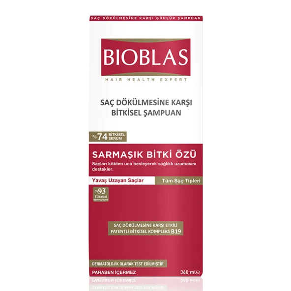 Bioblas Sarmaşık Bitki Özlü Saç Dökülmesine Karşı Şampuan 360 ml 2 Adet ürün görseli 1