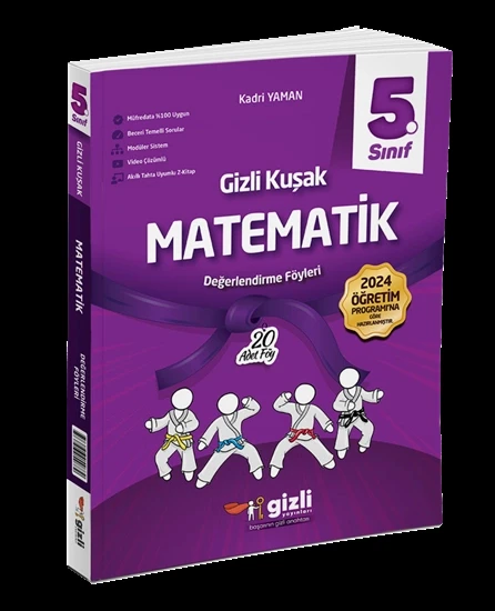 Gizli Yayınları 5. Sınıf Matematik Değerlendirme Föyleri Gizli Kuşak Serisi ürün görseli 1