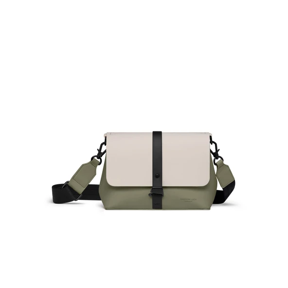 Gaston Luga Spläsh Crossbody Bag - Cloud Cream / Sage - Resim 2