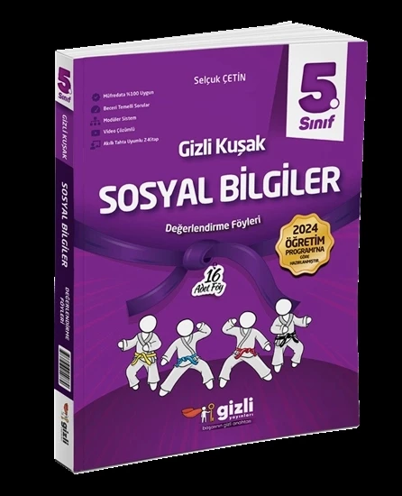 Gizli Yayınları 5. Sınıf Sosyal Bilgiler Değerlendirme Föyleri Gizli Kuşak Serisi ürün görseli 1