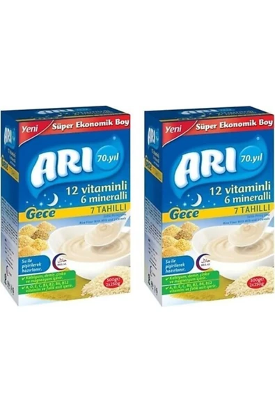 Gece 7 Tahıllı Kaşık Maması 500 gr 2 Paket ürün görseli 1