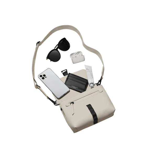 Gaston Luga Spläsh Crossbody Bag - Cloud Cream - Resim 5