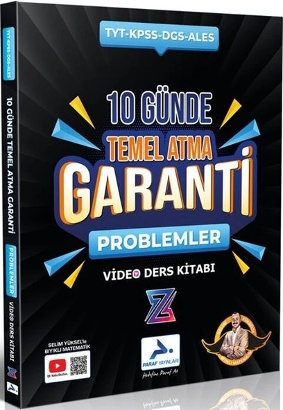 TYT Problemler Z Takımı 10 Günde Temel Atma Garanti Video Ders Kitabı Paraf Yayınları ürün görseli 1