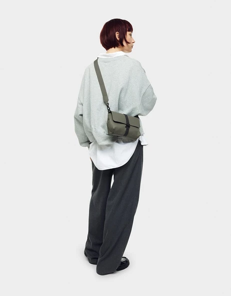 Gaston Luga Spläsh Crossbody Bag - Olive - Resim 6
