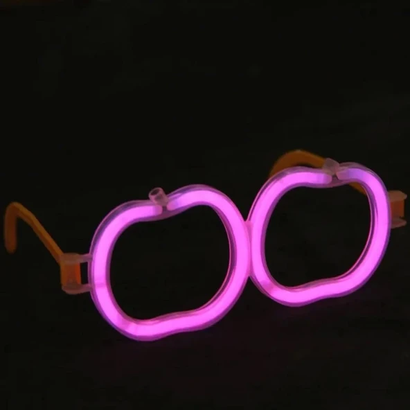 Mey İthalat® Glow Stick Elma Gözlük - Glow Partisi Gözlüğü - Glow Stick Gözlük 12 Adet ürün görseli 1