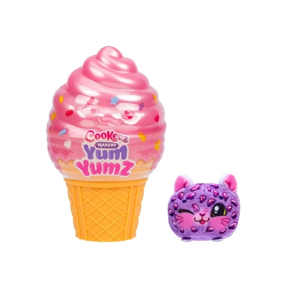 Nessiworld CKE07000 Cookeez Makery Yum Yumz Dondurma Tekli Paket Kokulu Peluş ürün görseli 1