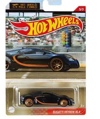 Hot Wheels 1/4 Mile Kings Kısa Mesafe Yarış Arabaları Bugattı Veyron 16.4 GYN21 GRP32 ürün görseli 1