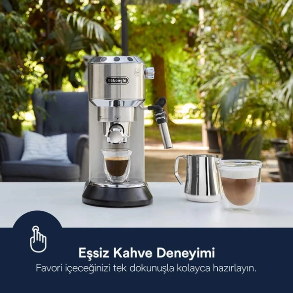 Delonghi Dedica EC685.M Gri Espresso Makinesi - Resim 8