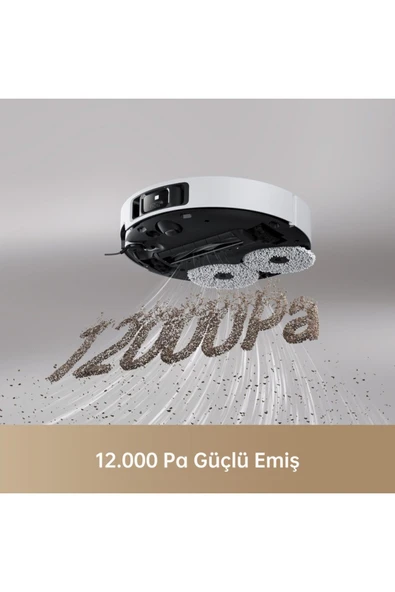 X40 Ultra Robot Süpürge Beyaz - Resim 3