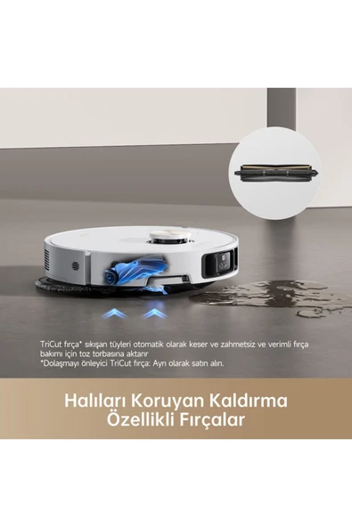 X40 Ultra Robot Süpürge Beyaz - Resim 8