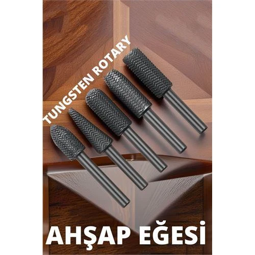 ModaCar Tungsten Ahşap Oyma Şekillendirme 5 li Eğe Seti ürün görseli 1