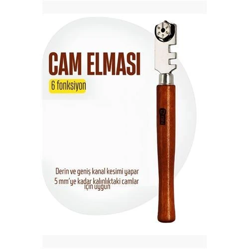 Modacar Elmas Cam Kesici - Kalem Tipi Cam Kesici Cam Kesme Elması ürün görseli 1