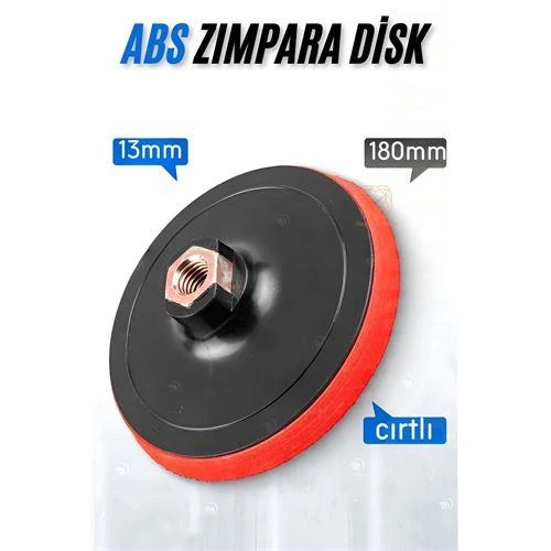 ModaCar 180 mm Cırtlı Zımpara Disk Pasta Cila Sünger Tabanı ürün görseli 1