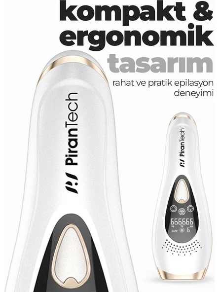 pirantech Bhrl-10 LCD Ekranlı 9 Seviyeli Buz Lazer Ipl Epilasyon Tüy Alma Aleti ürün görseli 1