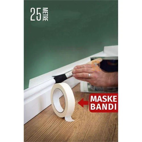 ModaCar Maskeleme Bandı 25 Metre Çıkarılabilir Boyacı Bandı ürün görseli 1
