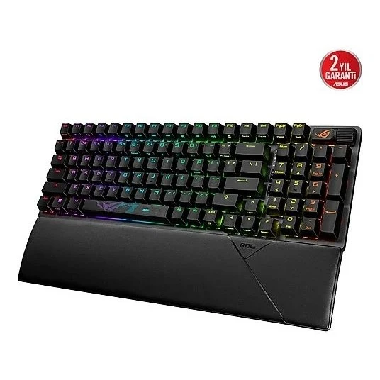 ASUS ROG STRIX SCOPE 96WI/RX RED WIRELESS OYUN KLAVYESİ - Resim 7