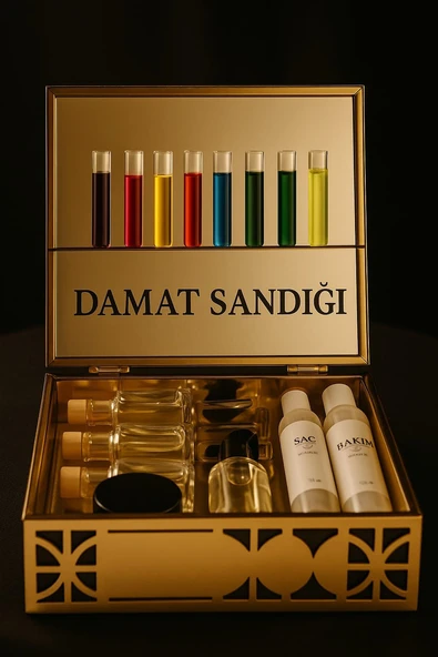 damat sandığı, kişisel bakım seti ve parfüm ürün görseli 1