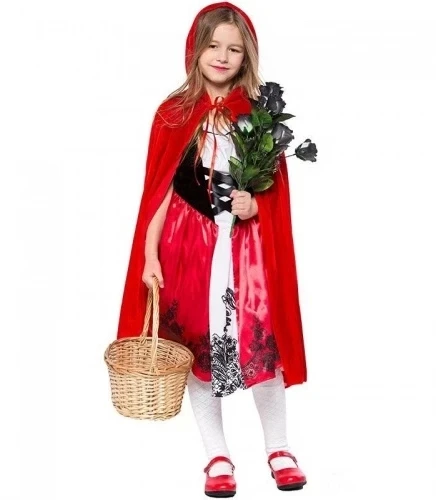 Mey İthalat® Kırmızı Başlıklı Kız Şapkalı Pelerin 90 cm ürün görseli 1