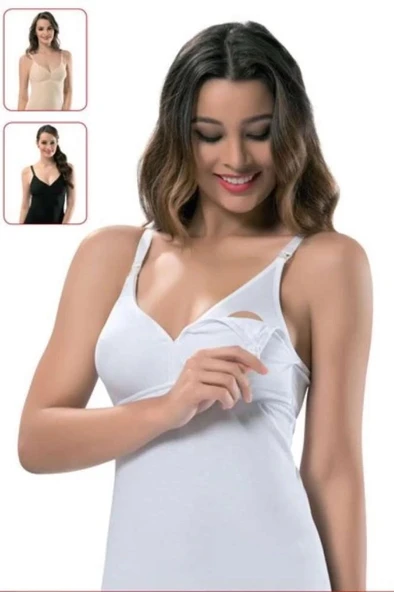 Mey İthalat®   Emzirme Atleti 1268 Cream ürün görseli 1