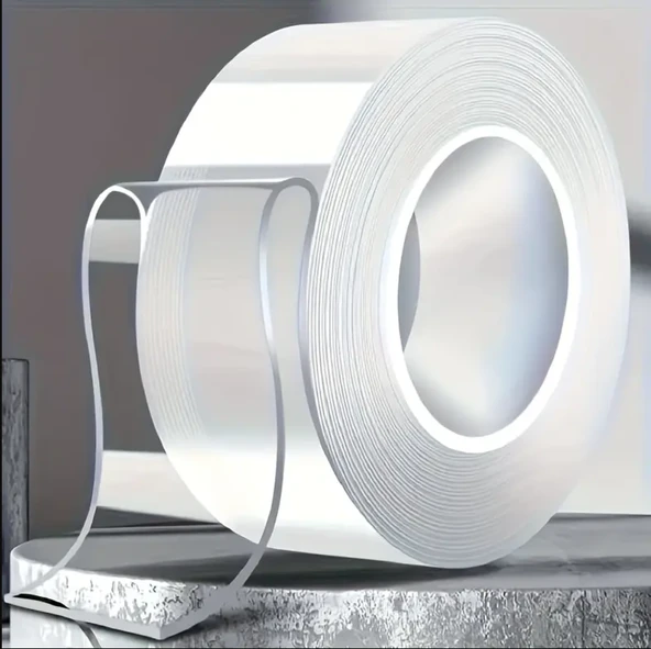 1 METRE ULTRA GÜÇLÜ ÇİFT TARAFLI NANO BANT HALI TABLO RESİM YAPIŞTIRMA BANDI 2 CM EN ürün görseli 1