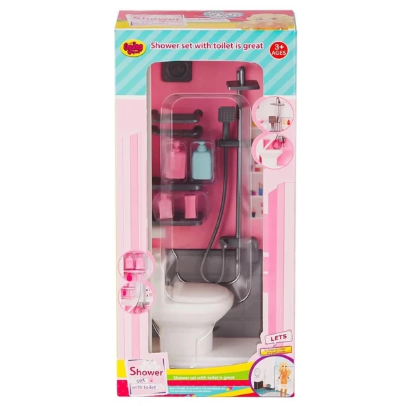 Mey İthalat® 02379 Klozetli Banyo Oyun Seti -Oydaş Oyuncak ürün görseli 1