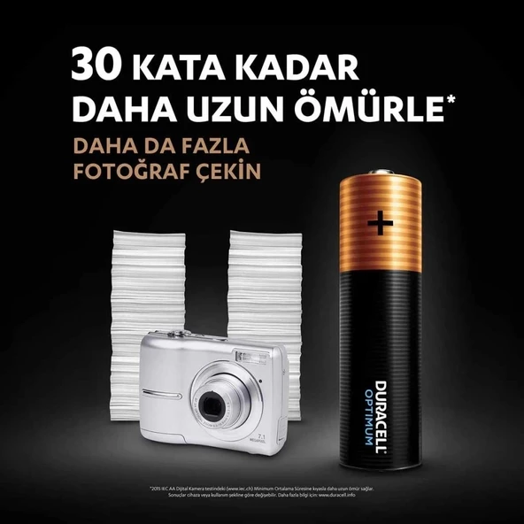 Mey İthalat®  4Lü Optimum AA Kalem Pil - Resim 4