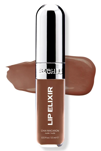 Sacheu Lip Elixir 3’ü 1 Arada Renkli Dudak Parlatıcı 04 Chai Macaron 3.5ML ürün görseli 1