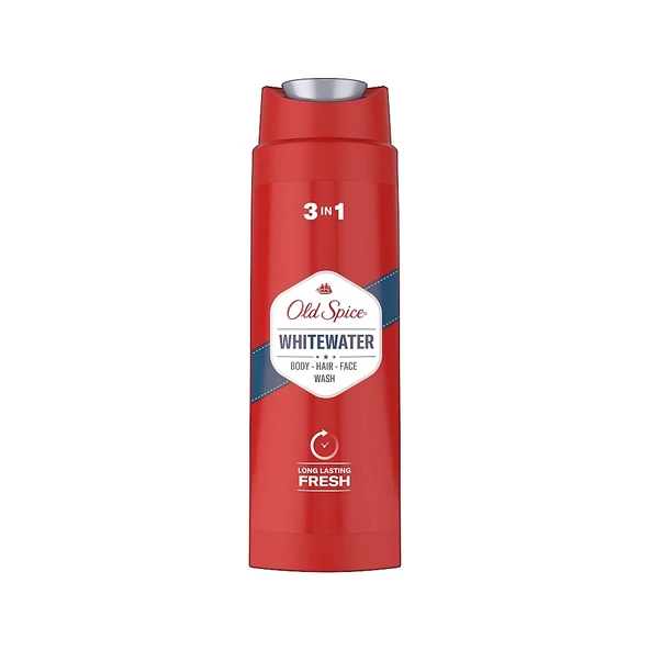 Old Spice Whitewater 3 in 1 Saç Yüz ve Vücut Yıkama Şampuanı 400 ml ürün görseli 1