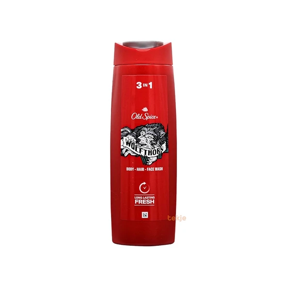 Old Spice Wolfthorn 3 in 1 Saç Yüz ve Vücut Yıkama Şampuanı 400 ml ürün görseli 1