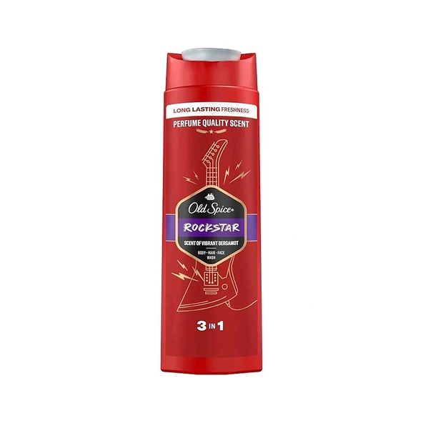 Old Spice Rockstar 3 in 1 Saç Yüz ve Vücut Yıkama Şampuanı 400 ml ürün görseli 1