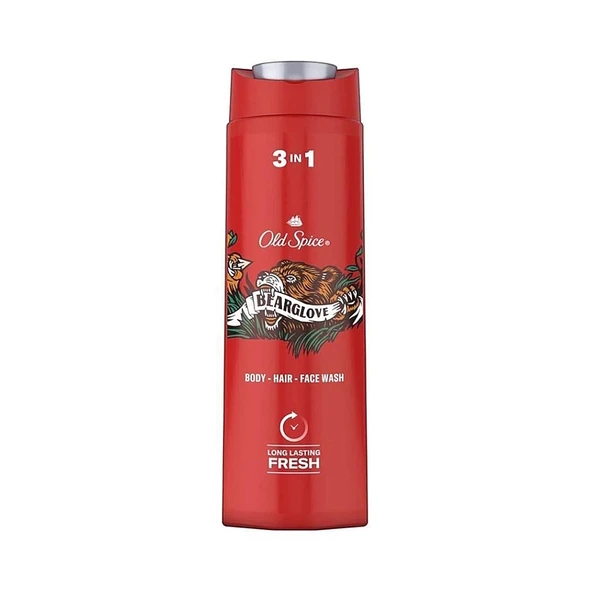 Old Spice Bearglove 3 in 1 Saç Yüz ve Vücut Yıkama Şampuanı 400 ml ürün görseli 1