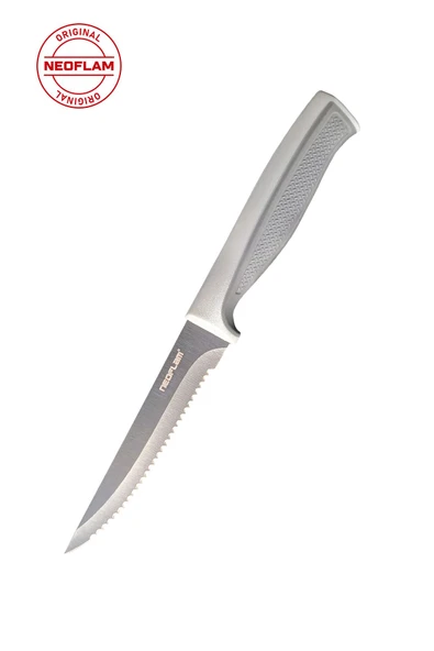 Fika Tırtıklı Steak Bıçağı,11 Cm Gri ürün görseli 1