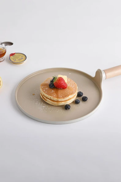 Fika Alüminyum Döküm Krep Tava 26Cm Bej ürün görseli 1