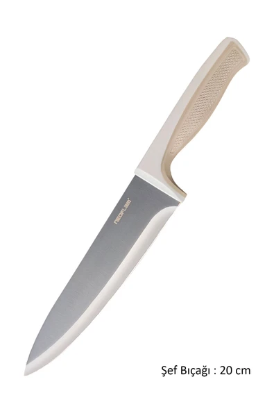 FİKA MİCROBAN ŞEF BIÇAĞI 20CM, BEJ ürün görseli 1