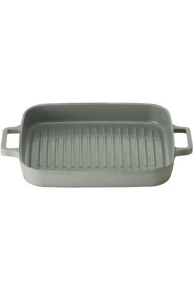 Fika Gri 28 Cm Döküm Grill Tava - Resim 3