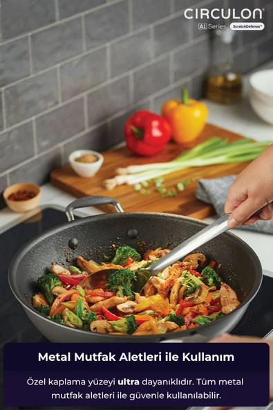 WOK Tava 34 CM - Resim 7