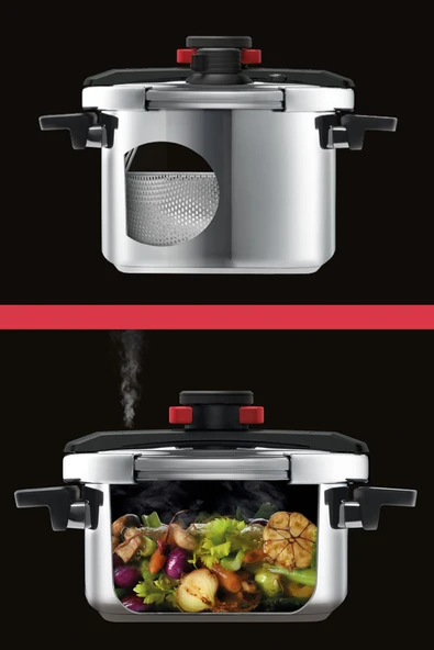 Concept Pro Çelik Düdüklü Tencere 22cm - Resim 8