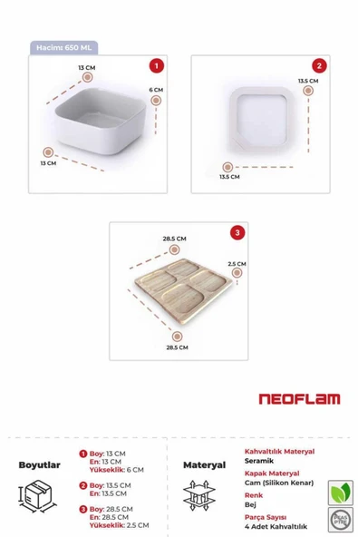Fika One 4'lü Kahvaltılık Seti - Resim 6