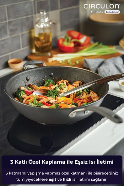 WOK Tava 34 CM - Resim 8