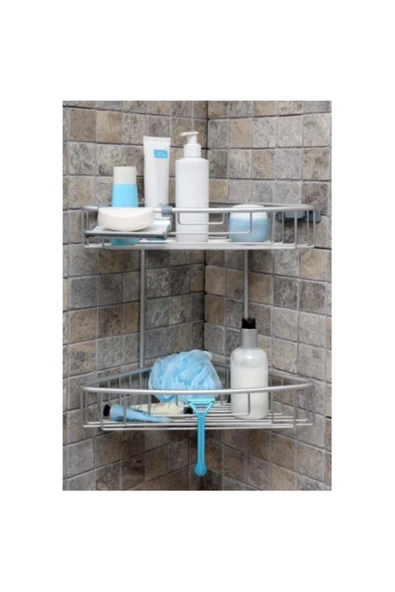 Paloma Alu Banyo Rafı 2'lı M-n31-30 ürün görseli 1