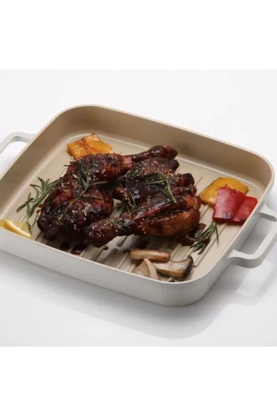 Fika Dikdörtgen Grill Tava 28 Cm - Resim 4