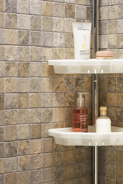 Primanova Nova Yaylı Banyo Köşe Seti - Köşelik Şampuanlık ürün görseli 1