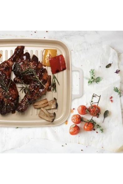 Fika Dikdörtgen Grill Tava 28 Cm - Resim 2