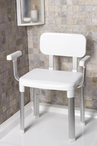 Cappadocıa Sırt Ve Kol Destekli Yaşlı Engelli Destek Banyo Sandalyesi ürün görseli 1