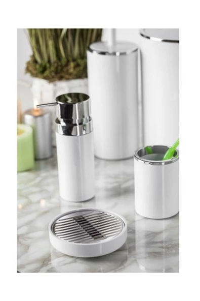 Lenox 5 Parça Banyo Seti Beyaz M-sas03-01 - Resim 4