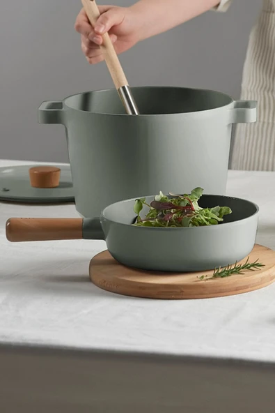 Fika Alüminyum Döküm Wok Tava 26Cm Gri ürün görseli 1