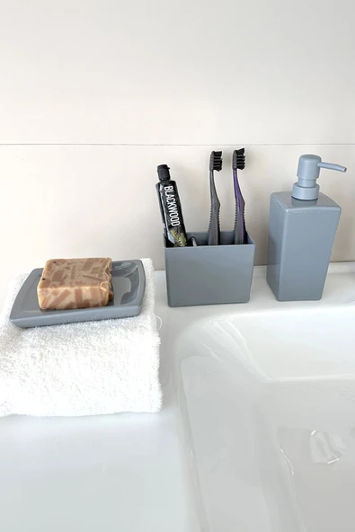 Biga Banyo Seti - Gri - Resim 6
