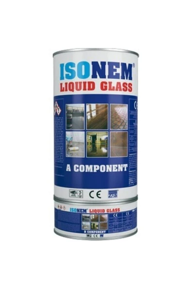 Lıquıd Glass A B Kompenat Şeffaf Su Yalıtım 2kg ürün görseli 1