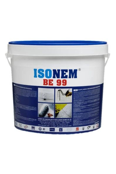 İSONEM BE99 %300 Elastik Geçirimsiz Dış Cephe Boyası 18KG ürün görseli 1